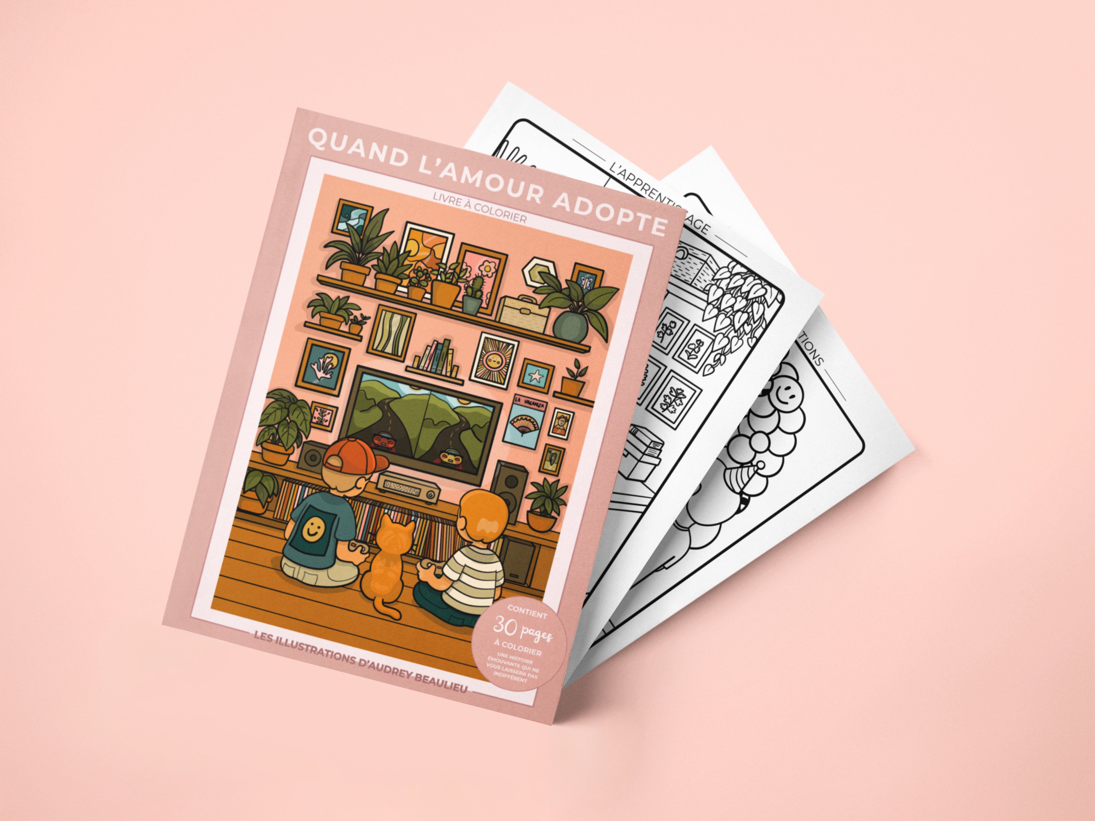 Livre à colorier - Quand l'amour adopte