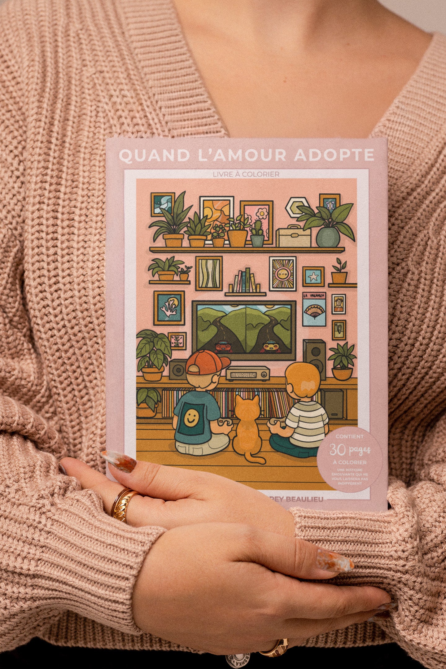 Livre à colorier - Quand l'amour adopte