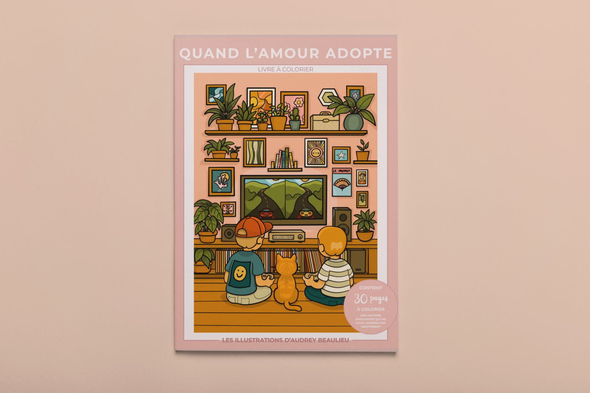 Livre à colorier - Quand l'amour adopte