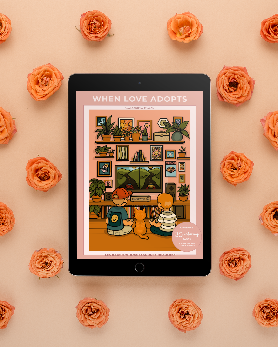 Coloring book - WHEN LOVE ADOPTS - DIGITAL version - EN