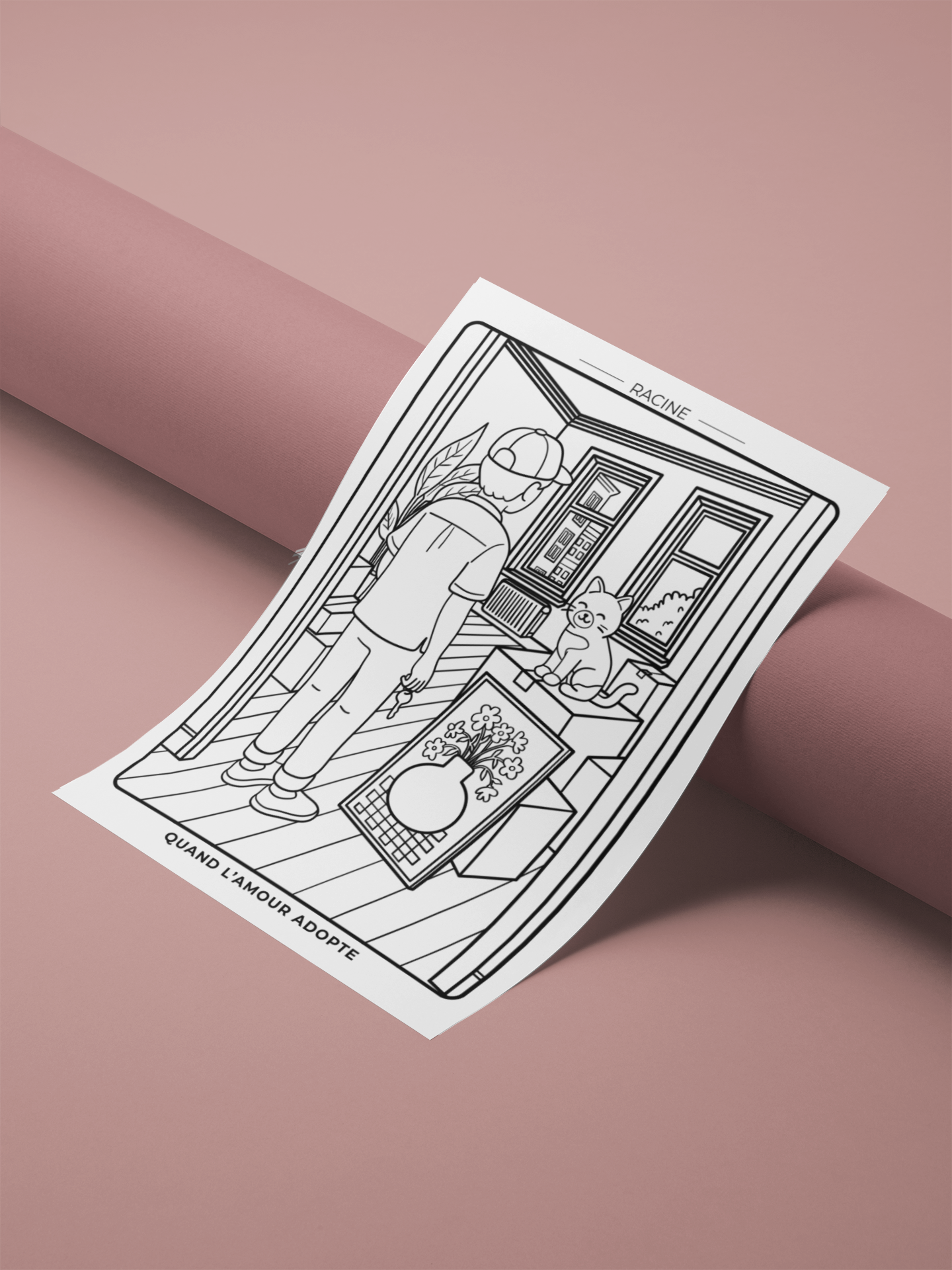 Livre à colorier - Quand l'amour adopte